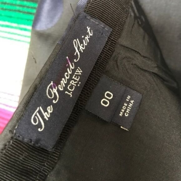 J Crew No 2 Circle Pencil Skirt Polka Dot Sheath - Picture 7 of 8